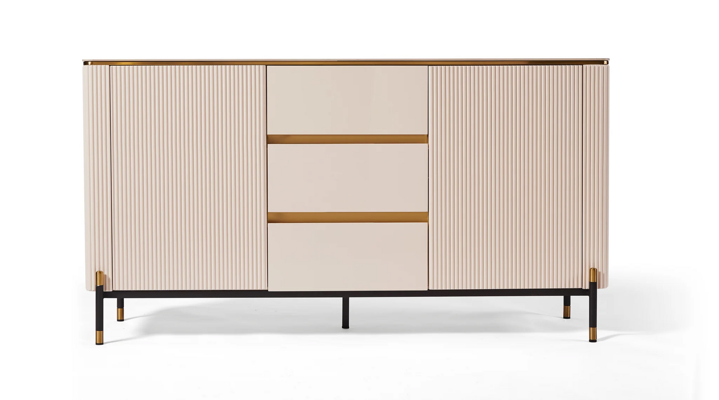 Belle Ribbed Sideboard